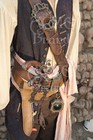 Jack Sparrow Screen Acurate Embossed   Leather Baldric Only   Pirate Baldric