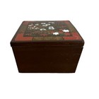 Vintage Otagiri Original Floral Coaster Set Hand Crafted-6 Coasters W  Box