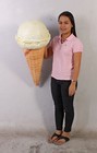 Ice Cream Vanilla Hanging Restaurant Sign Display Prop Over Sized Statue Display