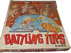 Ideal Toy Comp  Battling Tops Game Vintage 1968 Original Box Strings As Is  read