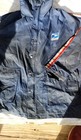 Vintage Usps U s  Mail Rain Jacket Blue Postal Carrier Coat Snap Front Hood