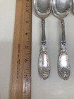 Vintage 1881 Rogers Silverplate Set 6 La Vigne Place   Oval Soup Spoons 7 