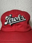 Vintage 80s Stroh s Beer Trucker Mesh Snapback Hat Cap Made Usa