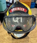 Vtg Cairns 1010 Firefighter Helmet Yellow Lawrence Kansas Engineer