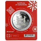 Coca-cola 2019 Holiday Coin 999 Silver 1 Oz Santa Claus Fiji  1 Coke Christmas