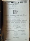 Beauty And The Beast Broadway Playbill Anneliese Van Der Pol Lunt-fontanne
