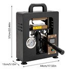 10 Ton Hydraulic Heat Press Machine With Dual 2 4 x4 7  Dab Heated Plates 900w