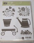 New Stampin Up  Grown With Love Rubber Clear Mount Stamp Set   Framelits Bundle 