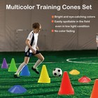 12pcs Soccer Cones  7  Soccer Cones For Training  Multicolor Cones Sports Soc   