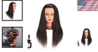 100  Human Hair Mannequin Head Cosmetology Training W  Clamp