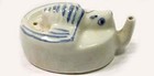 Antique 19thc China Blue White Bat Turtle Style Porcelain Ink Well Water Dropper