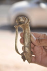 Vintage Brass Engraved Lion Head Crafted Handcrafted Sword Handle hilt