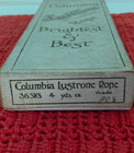 Antique Columbia Lustrone Embroidery Floss Thread Rope Original Box