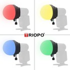 Us Triopo Magdome Flash Color Filter Diffuser Ball Kit Fr Godox Ad200 V860 Tt685