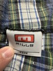 Vintage Mills Skirt Girls 12 Blue Green Plaid School Uniform Preppy Kids Youth 