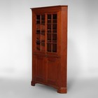 Cherry Corner Cupboard With Double Door Cabinets C1840