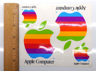Apple Computer Macintosh Iconic Rainbow Logo Decal 1 Sheet Of 4 Stickers