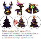 Diyasy Christmas Scratch Art Paper 96pcs Crafts Kits Magic Rainbow Scratch Ca   
