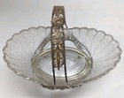 James W  Tufts Victorian Silver-plate Bridal Basket With Original Glass Bowl 