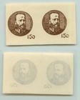 Central Lithuania 1921 Sc 58 Mint Proof Pair   E968