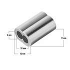 1 8  Wire Crimps sleeves Aluminum - 100 1000 5000 Packs
