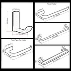 Bathroom Accessories Hardware Set Hand Towel Bar Rack Toilet Paper Holder Hooks