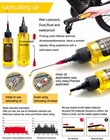 Bike Chain Cleaning Kit With Degreaser   Wet Lubricant Chain Scrubber - 60ml