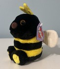 Puffkins 4    Buzz The Bumblebee Black Yellow Stuffed Animal Plush Swibco 1994