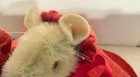 Vintage Steiff   pieps   Red Ridding  Hood  Mouse 1960  Rare