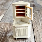 Vintage Lundby Dollhouse Miniature Corner Cabinet Hutch As Is Missing Door Knob