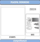 Peaceful Evergreens Cutting Dies   Stamps Scrapbook Diy Greeting Card Handmade