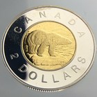 1999 Canada 2 Dollar Toonie Sterling Silver Km 270c Proof Uncirculated Coin 168d