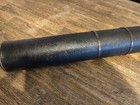 Antique Longue-vue Telescope Brass And Marine Leather Measuring Instrument 89 Cm