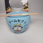 Naruto Nyaruto Ramen Noodle Bowl With Chopsticks New In Box Collectable Anime 