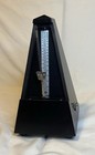 Wittner Wood Key Wound Metronome High Black Finish 845 Midnight Meadow W Germany