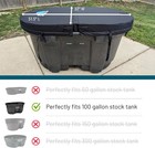 Refubished 100gal Insulated Hard Stock Tank Cover Ice Water Therapy Tub Cover