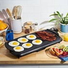 Kitchensmith 22 83  Electric Griddle Black  Ceramic Cooking Surface  1500w
