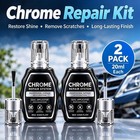 2 Pcs Chrome Repair Pen  Silver Car Scratch Kit