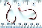 100 Matzuo 900060 Red Live Bait Death Roll Fish Hooks Size 1 0