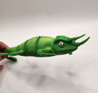 Greenbrier International Horned Chameleon Reptile 8 5    Toy Figure Plastic Lizard