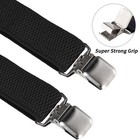 Buyless Fashion Heavy Duty Texture 2 Pack Suspender Men Adjustable Strap Y Shape