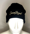 Crown Royal Black Beanie Stocking Cap New With Out Tags One Size Embroidered