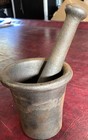 Vintage Cast Iron Mortar    Pestle Set An Ancient Device Used For Crushing