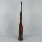 Vintage Hand Carved Wood Bird Sculpture Heron Goose Mcm danish minimalist Style
