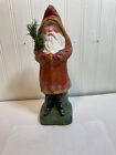 Vintage Handcrafted Folk Art Father Christmas 1986