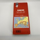 Vintage Michelin  970 Europe Large Road Map 1990 Good Used Condition