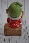 Vintage Homco Ceramic Christmas Elf Gnome Santa Helper North Pole 5406