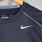 Nike Pro Combat Hyperwarm Lite Fitted Compression Shirt Mens Medium M Black