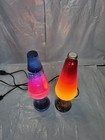 2 Lava Lamp Colormax Galaxy Space Glitter And A Volcano  14 5 Inch Clean   Works