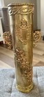 Trench Art Vase  Ww1 French Canon 1916 Mgm 75 De C 630 L Bx Ornate Modele 1897